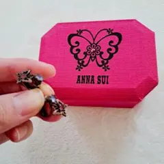 18日限定♥️最終♥️ANNA SUI アナスイ 蝶モチーフ イヤリング 紫