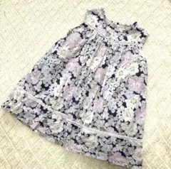 プティマイン　花柄　ワンピース　90