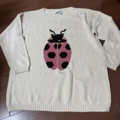 POI KRIZIA てんとう虫　クリッア　ポイ　イタリー製　綿セーター