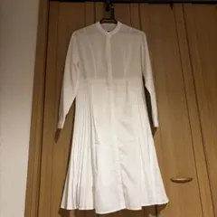 《グレイル/GRL》M・シャツワンピース/ロング/フレア/ホワイト/キレイめ/白