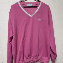 ピンク Vネック 長袖 テニスウェア