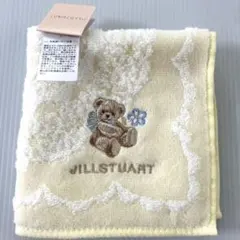 ジルスチュアート タオルハンカチ　くま　刺繍　ハンカチ　タオル
