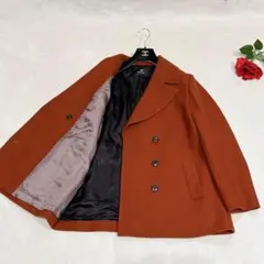 未使用品✨　ps Paul Smith ピーコート　ブラウン　46 ウールのサムネイル