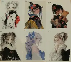 xoxoshop ℳ.様 teatea様 和装人物ステッカー24枚