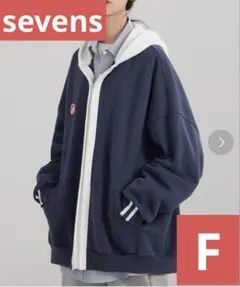sevens フェイクレイヤードオーバーサイズパーカー