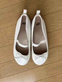 美品　H&M ホワイト フォーマルシューズ　20cm ホワイト　白 靴　発表会
