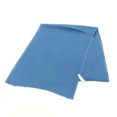 ☆新品未使用☆正絹　絽　夏用　青系Ｂ級品キズ有り帯揚げ　55