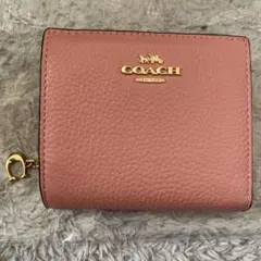 COACH ピンク 二つ折り財布