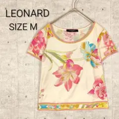 【美品】LEONARD　レオナール トップス　M LEONARD - 美品 レオナール LEONARD FASHION シャツ ロング
