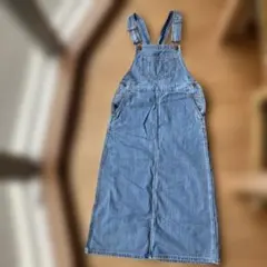 GU デニムオーバーオール ライトブルー