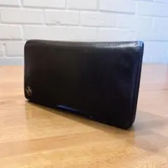 CHANEL　シャネル 　本革エナメル長財布　ブラックのサムネイル
