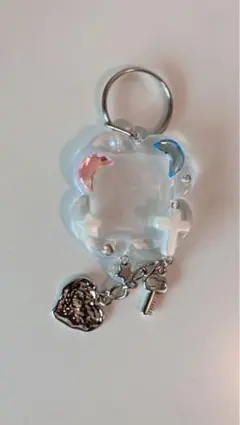 四葉のクローバー　キーホルダー　推し活　フォトキーホルダー　ハンドメイド