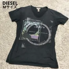 DIESEL　レディース　VネックTシャツ　Мサイズ