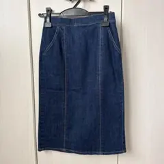 【限定値下】RHC デニムスカート　膝丈のサムネイル