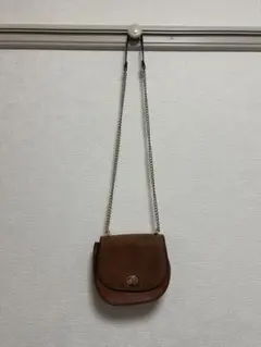 H&M ブラウン スエード ショルダーバッグ