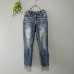 無印良品［26/M］オーガニックコットン　ストレッチ　スリム　ストレートデニム