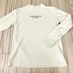 160 pom ponette アイボリー長袖カットソー 女の子