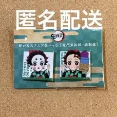 鬼滅の刃 炭治郎 炭子 ufotable 繋がるスクエア缶バッジ 遊郭編
