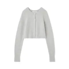 LILY BROWN リリーブラウン　ラメシャギークロップドカーディガン