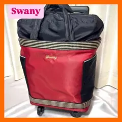 新品未使用Swany スワニー別注旅行出張普段使い4輪SP赤黒 キャリーケースのサムネイル
