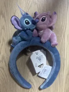 パリディズニーカチューシャ　スティッチ　エンジェル Disney - ディズニー スティッチ エンジェル カチューシャの通販 by