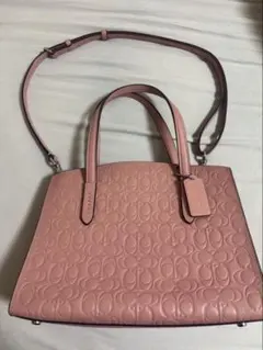 COACH ピンク ショルダー ハンド 2WAY バッグ