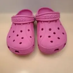 Crocs キッズサンダル ピンクc10.11ピンク (17.5~18)