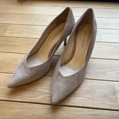 FABIO RUSCONI ベージュ スエード パンプス　37