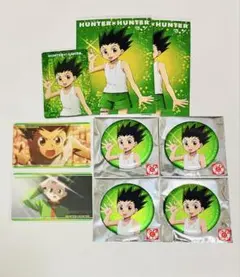 HUNTER×HUNTER ゴン コレクションカード 缶バッジ　特典　9点セット