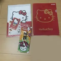 ハローキティ 文房具セット クリアファイル メモ帳 靴下