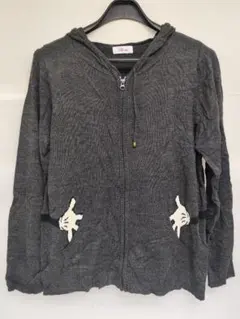 未使用品　ディズニー　オールド　ミッキー　ニット　グレー　3Lサイズ