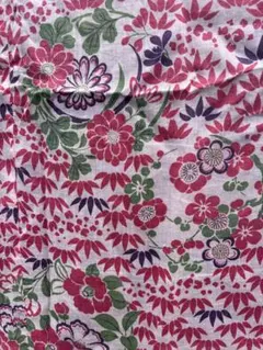 アンティーク 古布 レトロ リメイク素材 花柄