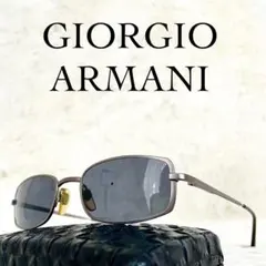 美品　GIORGIO ARMANI　サングラス　ブラックレンズ　シルバーフレームのサムネイル