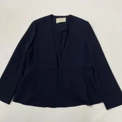 UNITED ARROWS UBCB ぺプラム Vノーカラー ジャケット 38のサムネイル