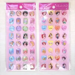 【正規品】　ディズニープリンセス　ストーンシール　2種　セット　まとめ売り