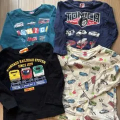トミカ 長袖カットソー 4点セット 100cm