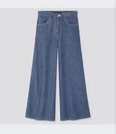 ハイライズスーパーワイドジーンズ　フレアジーンズ　ワイドジーンズ　サイズ25