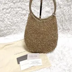 【美品】正規店 ANTEPRIMA ハンドバッグ ワイヤー ラウンド ゴールド