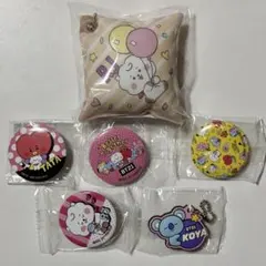 くら寿司 ガチャ BT21 缶バッジ キーチェーン