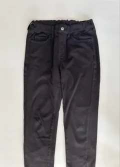 UNIQLO 黒 ヒートテック　ストレッチスリムフィットパンツ　150 色褪せ有