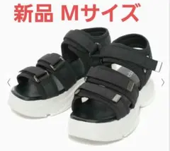 新品 サンダル Mサイズ 黒 Honeysのサムネイル