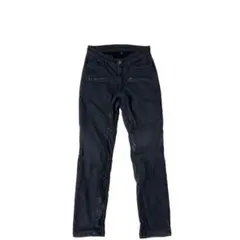 DEGNER デグナー レザー切り替え フリース デニム バイカーパンツ 黒