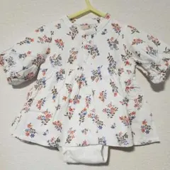 プティマイン☆花柄長袖ロンパース　70サイズ　ベビー　女の子