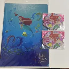 東京ディズニーリゾート アリエル メモ帳2つ クリアファイル1枚のセット