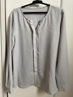 Nドット　長袖ブラウス