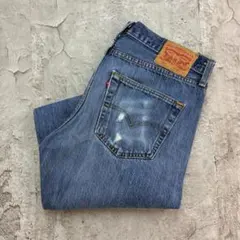 リーバイス　デニムパンツ　501　W32　インディゴ　古着