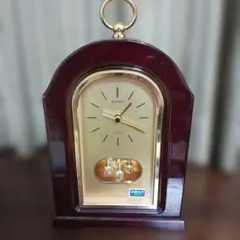 【エレガント】セイコー　クォーツ　振り子置時計　QW516B