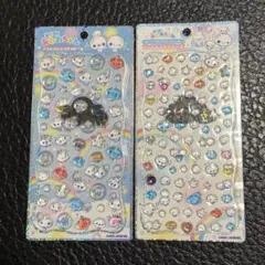 カミオジャパン 正規品 あわわちゃん ジェルプチ プチドロステッカーシール 2点