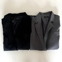 韓国ジャケット ブラック グレー 2種セット