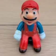 当時物 バンダイ ハッスルマリオ ソフビ 1986年 食玩 スーパーマリオ